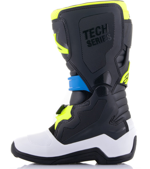 Alpinestars Junior Tech 7S Black / Blue / Yellow Fluo Boot