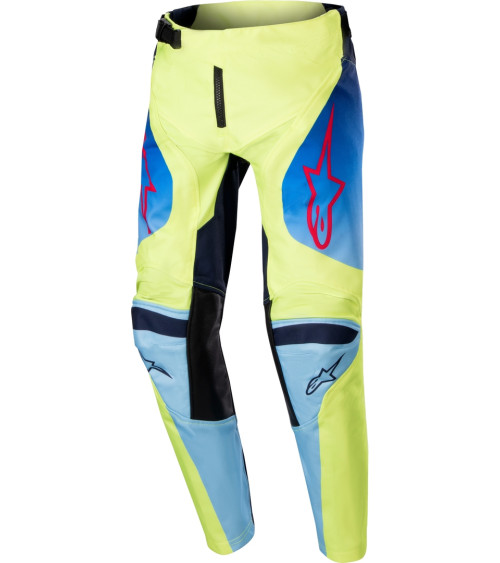 Alpinestars Junior Racer Hoen Yellow Fluo / Blue Navy Pants