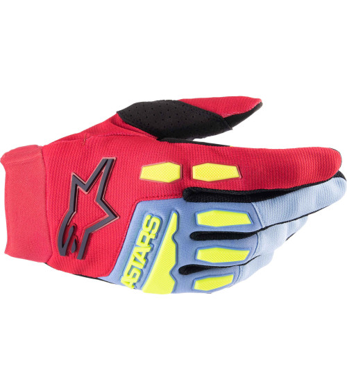 Alpinestars Junior & Kids Full Bore Light Blue / Red / Black Glove
