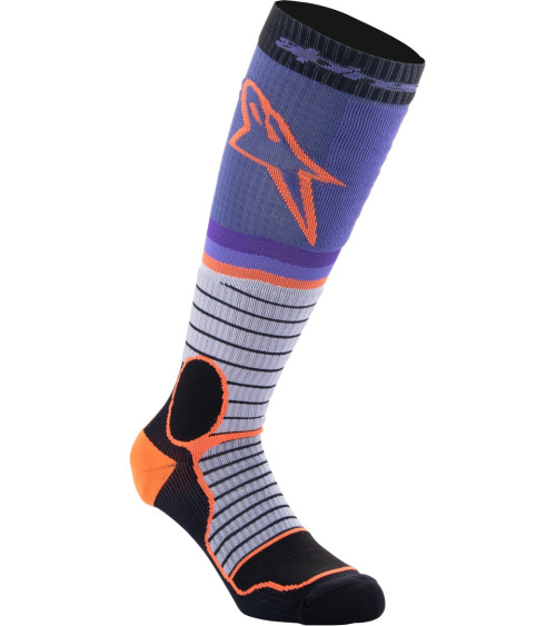 Alpinestars MX PRO Black / Grey / Purple Socks