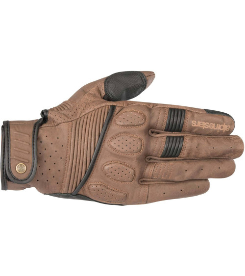 Alpinestars Oscar Crazy Eight Brown / Black Leather Glove