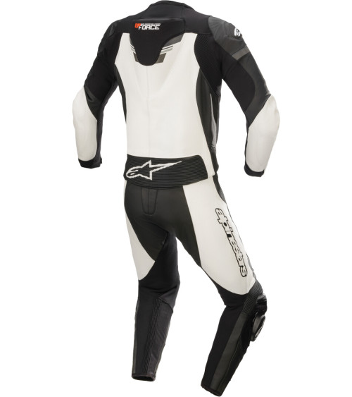 Alpinestars GP Force Chaser Professional 2PC Black / White Fluo Leather Suit