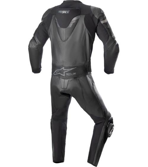 Alpinestars GP Force Chaser Professional 2PC Black / Black Fluo Leather Suit