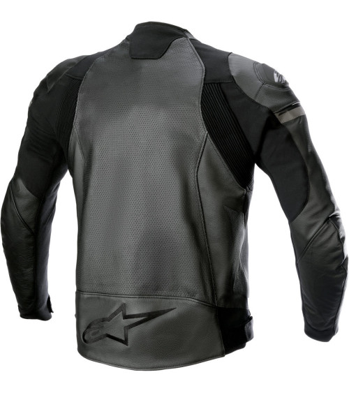 Alpinestars GP Force Airflow Black / Black Leather Jacket