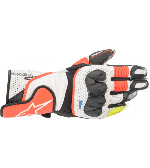 Alpinestars SP-2 V3 White / Red Fluo / Black Glove