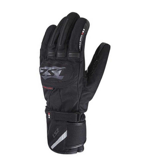 LS2 Snow Black Gloves