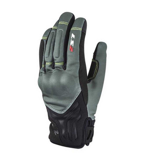 LS2 Jet II Black / Grey Gloves