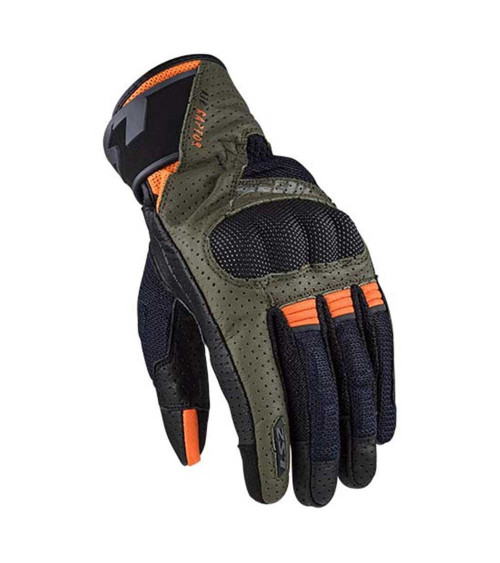 LS2 Air Raptor Green Forest / Blue / Orange Gloves