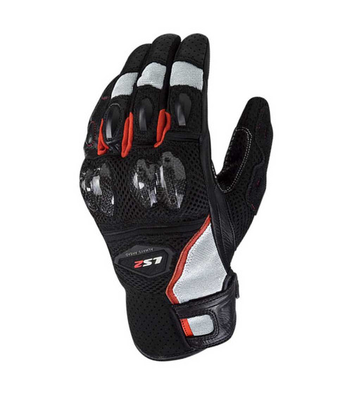 LS2 Spark Air II Black / Red / White Gloves