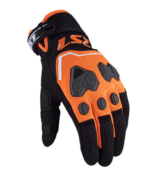 LS2 Vega Black / Orange Gloves