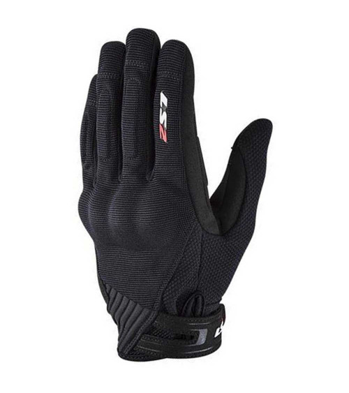 LS2 Dart II Black Gloves