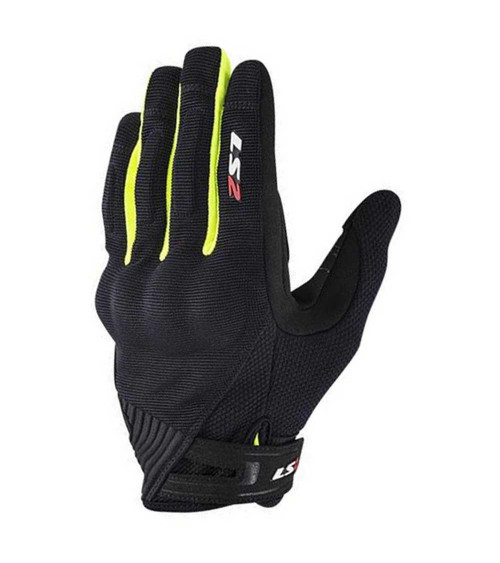LS2 Dart II Black / Yellow Gloves