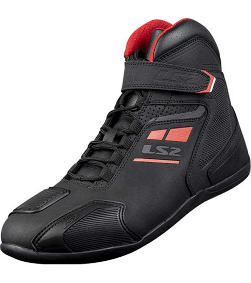 LS2 Garra Black / Red Shoe