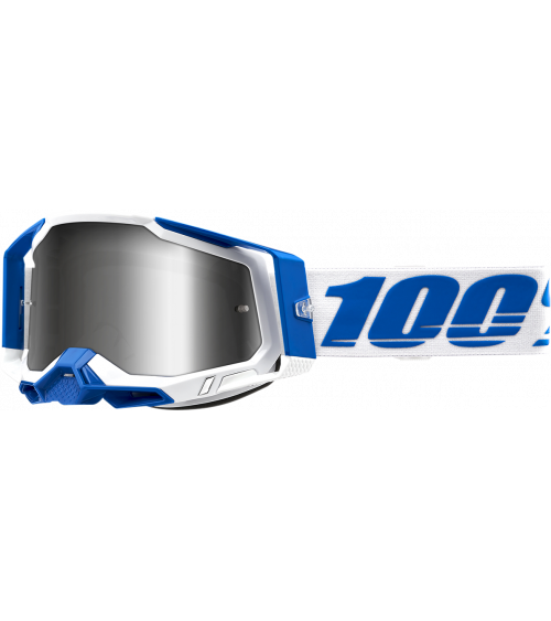 100% Racecraft 2 Isola Silver Mirror Lens Goggle