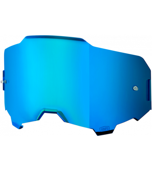 100% Armega Iridium Blue Goggle Lens