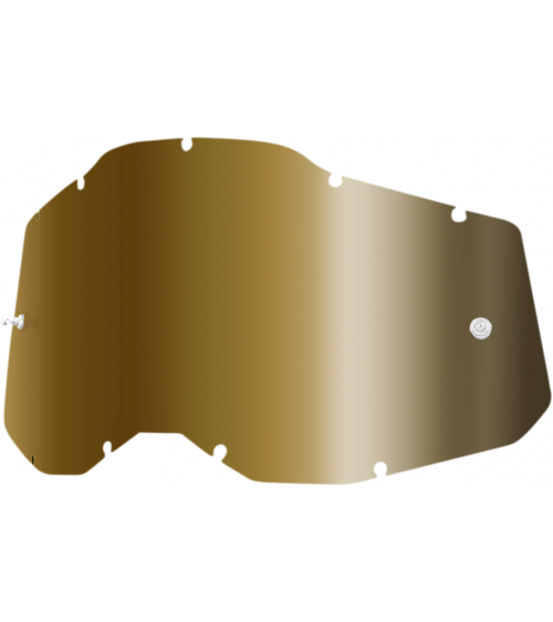 100% Accuri 2 / Racecraft 2 / Strata 2 Iridium Gold Goggle Lens