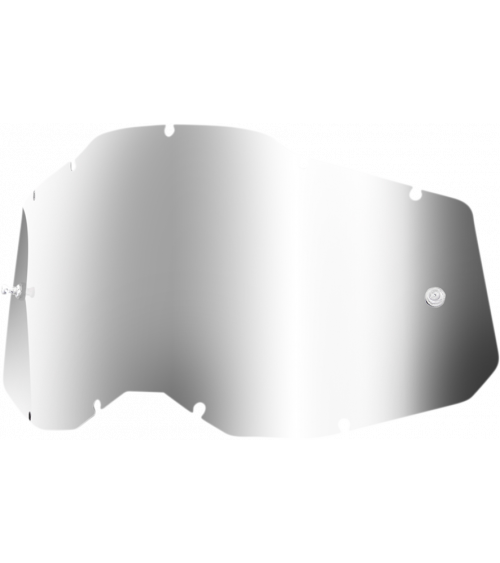 100% Accuri 2 / Racecraft 2 / Strata 2 Iridium Silver Goggle Lens