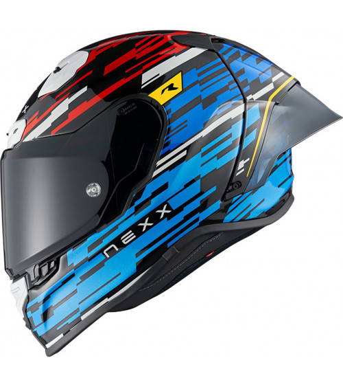 Nexx XR3R Glitch Racer X-Pro Carbon Blue / Red Gloss
