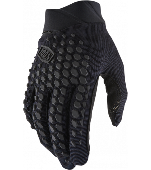 100% Geomatic Black / Charcoal Glove