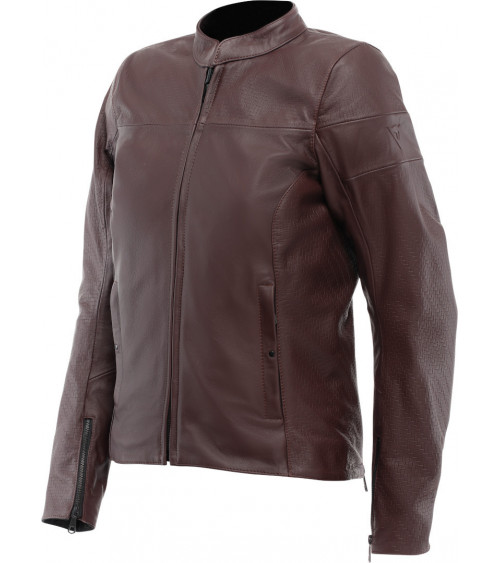 Dainese Itinere Bordeaux Leather Jacket Lady