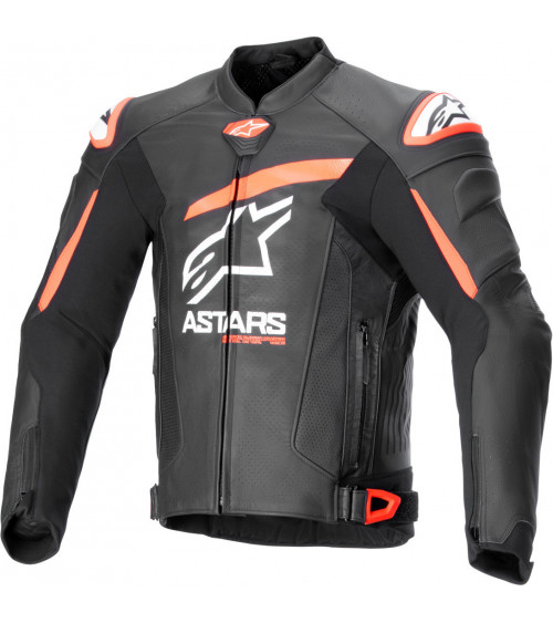 Alpinestars GP Plus R V4 Airflow Black / Red Fluo Leather Jacket