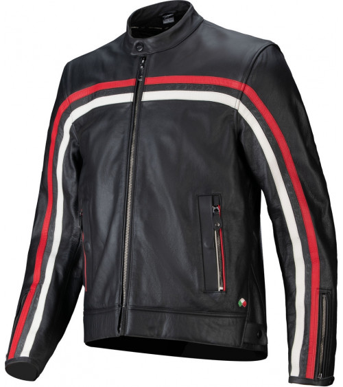 Alpinestars Dyno Black / Red / White Leather Jacket