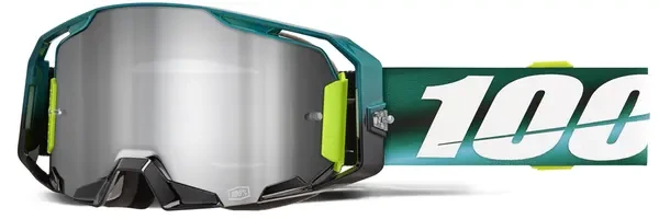 100% ARMATIC POLARITY MIRROR SILVER LENS GOGGLE