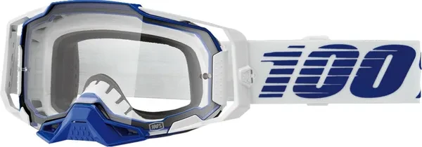 100% ARMEGA BLUE CLEAR LENS GOGGLE