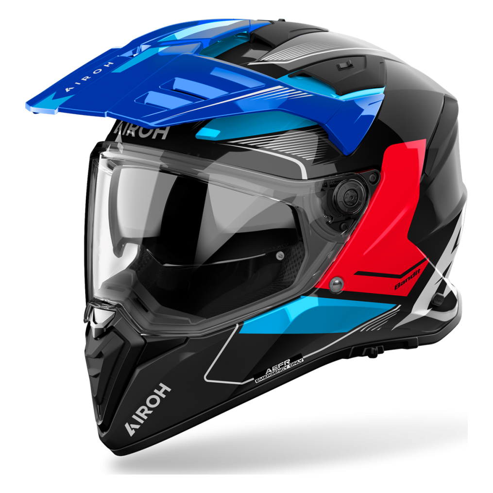 AIROH BANDIT TUNE BLUE / RED GLOSS