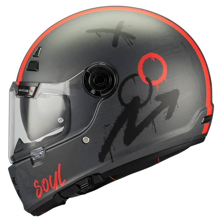 MT HELMETS JARAMA SV / PAPERCUT C15 MATT