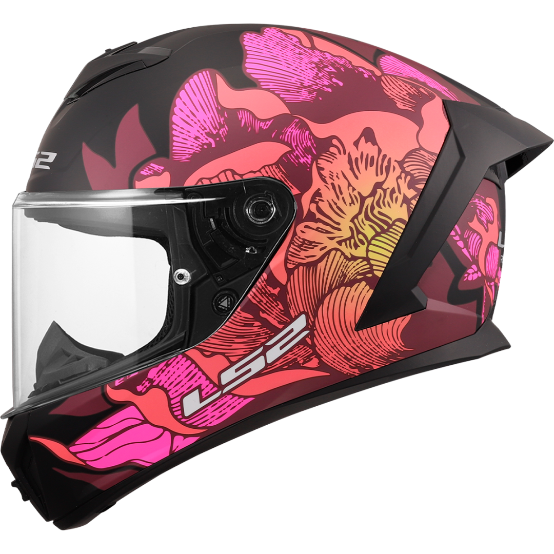 LS2 FF820 RAPID 3 POPPIES II MATT BLACK / PINK