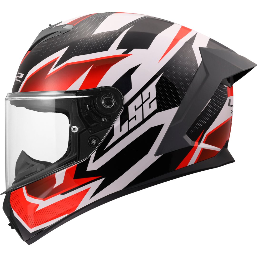 LS2 FF820 RAPID 3 XTREM GLOSS WHITE / BLACK / RED