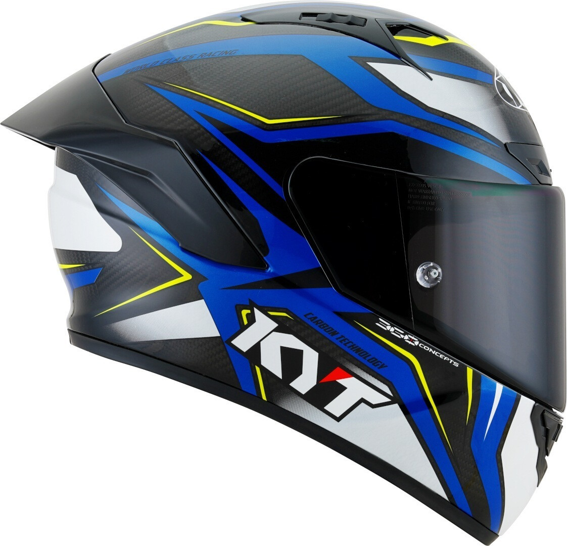 Kyt NZ-Race Carbon Stride Blue / White