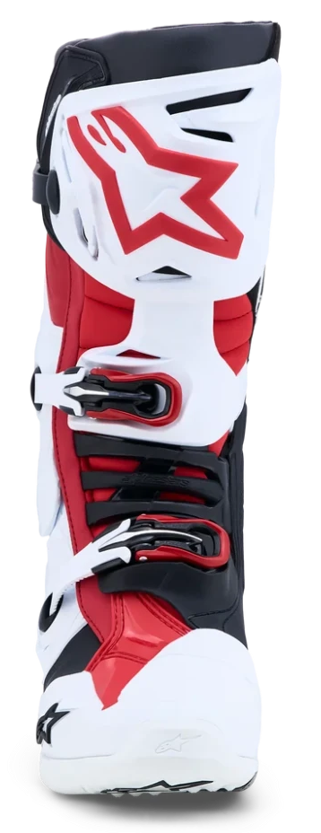 ALPINESTARS TECH 10 WHITE / BLACK / BRIGHT RED BOOTS