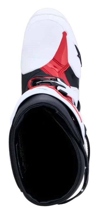 ALPINESTARS TECH 10 WHITE / BLACK / BRIGHT RED BOOTS