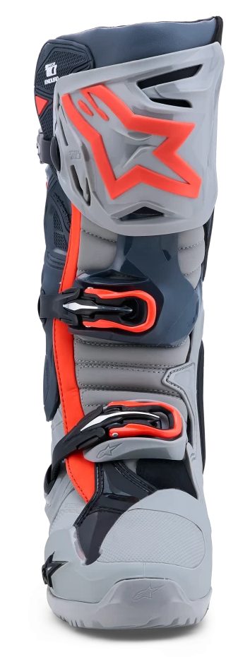 ALPINESTARS TECH 10 ENDURO MID / GRAY / DARK GRAY / RED FLUO BOOTS