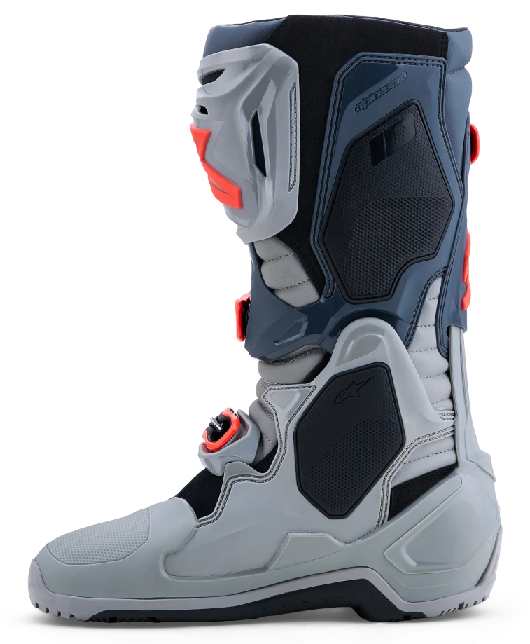 ALPINESTARS TECH 10 ENDURO MID / GRAY / DARK GRAY / RED FLUO BOOTS