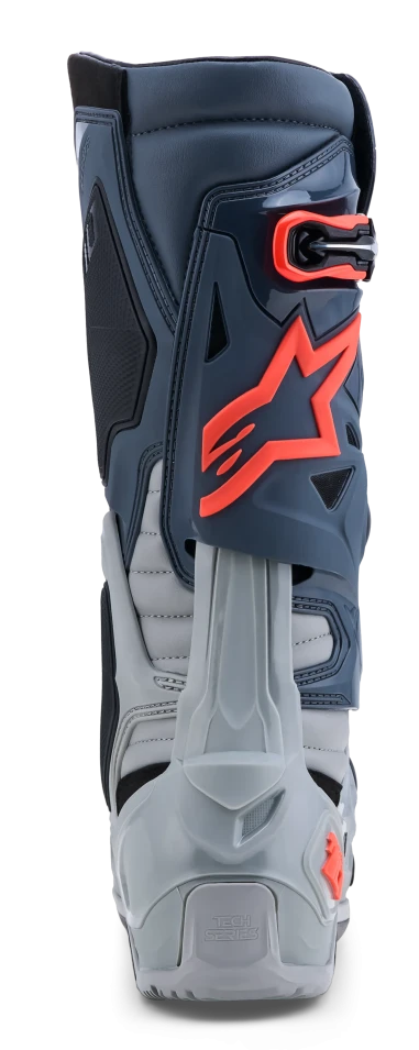 ALPINESTARS TECH 10 ENDURO MID / GRAY / DARK GRAY / RED FLUO BOOTS