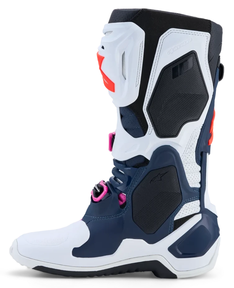 ALPINESTARS TECH 10 SUPERVENTED DARK BLUE / WHITE / BLACK FUXIA BOOTS
