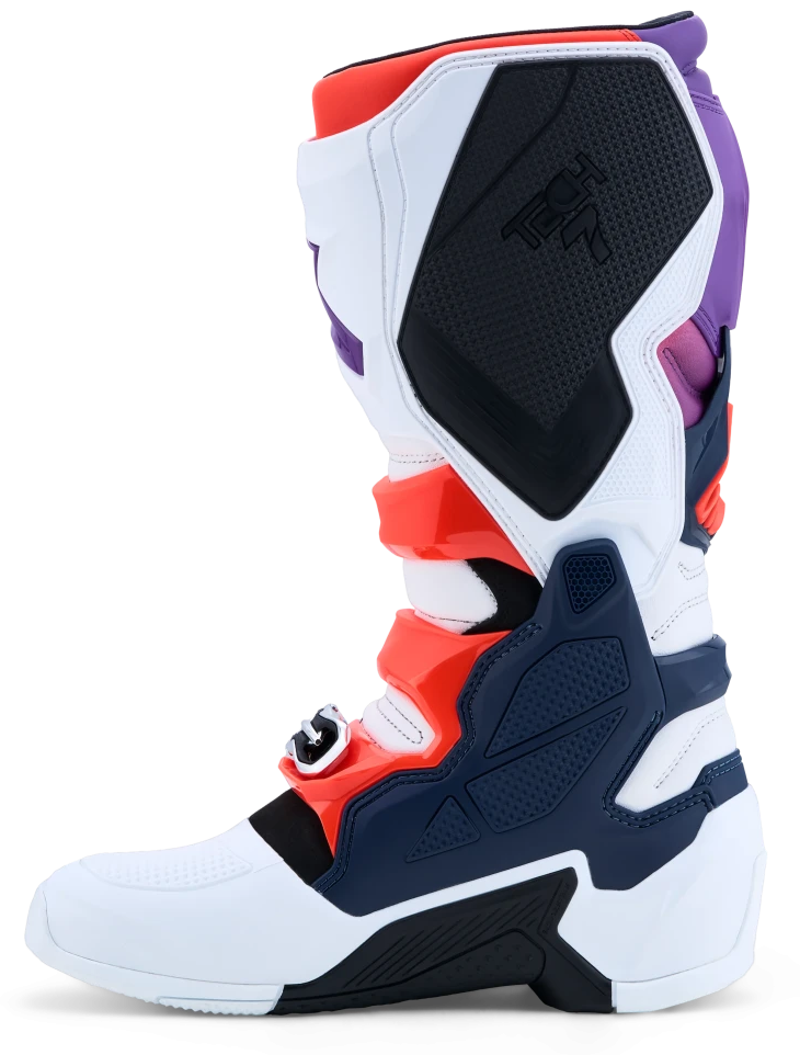ALPINESTARS TECH 7 PURPLE / WHITE / DRAK BLUE / RED FLUO BOOTS
