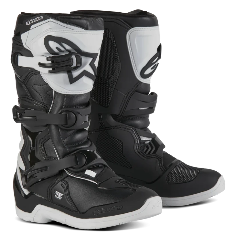 ALPINESTAS YOUTH TECH 3S WHITE / BLACK BOOTS