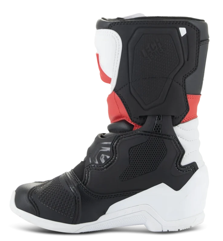 ALPINESTARS KIDS TECH 3S WHITE / BLACK / BRIGHT RED BOOTS