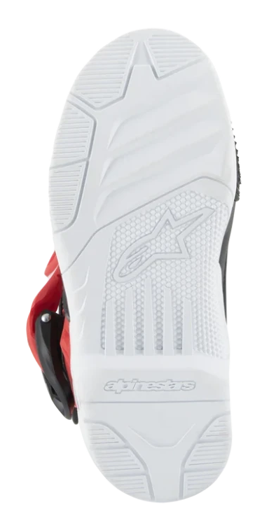 ALPINESTARS KIDS TECH 3S WHITE / BLACK / BRIGHT RED BOOTS