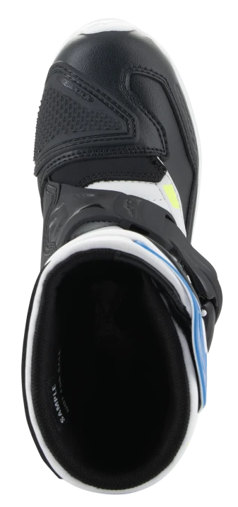 ALPINESTARS KIDS TECH 3S WHITE / BLACK / ENAMEL BLUE BOOTS