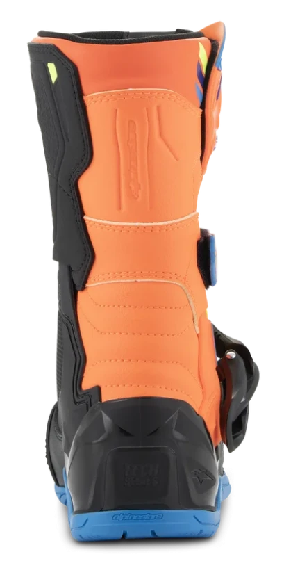 ALPINESTARS KIDS TECH 3S ORANGE FLUO / ENAMEL BLUE / YELLOW FLUO BOOTS