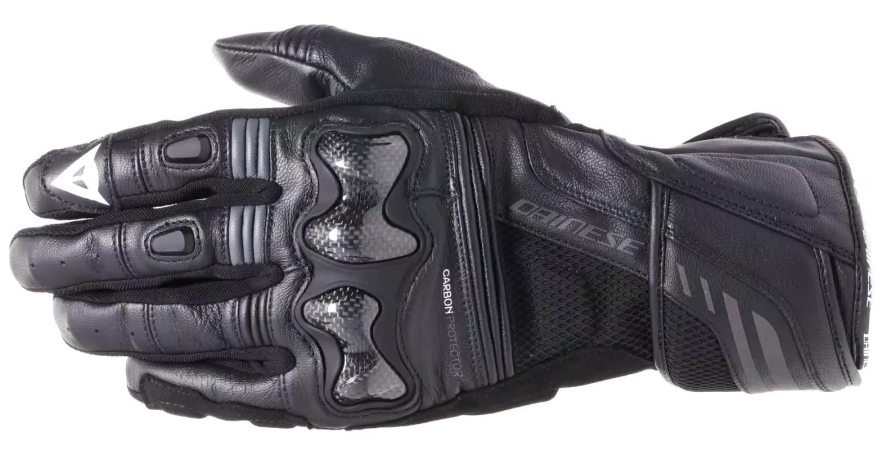 DAINESE REACTO CARBON LONG BLACK GLOVES