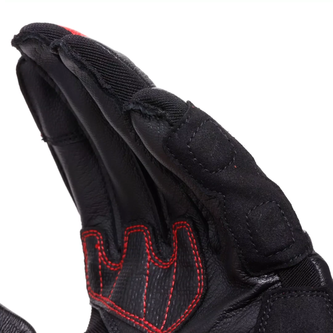 DAINESE REACTO CARBON LONG BLACK / RED GLOVES