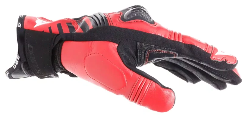 DAINESE REACTO CARBON SHORT BLACK / RED GLOVES