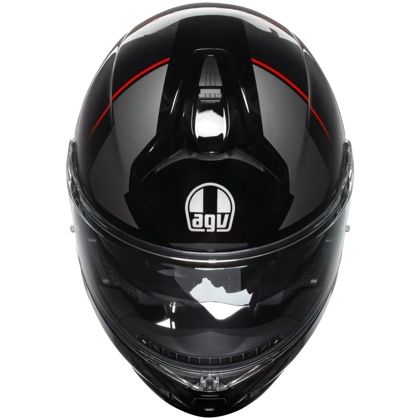 AGV TOURMODULAR E2206  PERCEPTION BLACK / RED