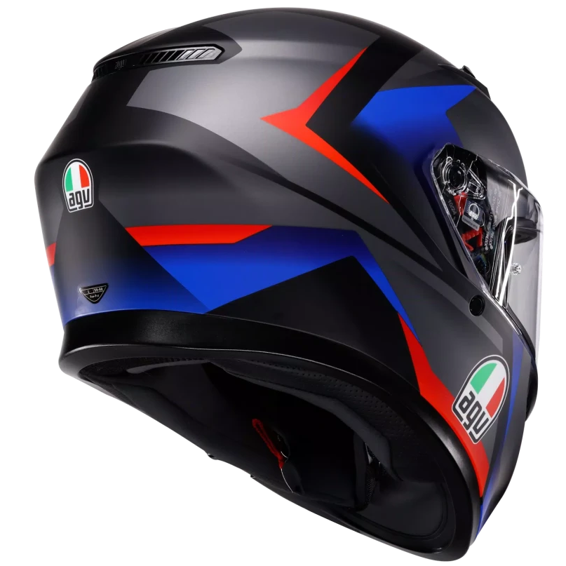 AGV K3 E2206 STRIGA MATT BLACK / BLUE / RED